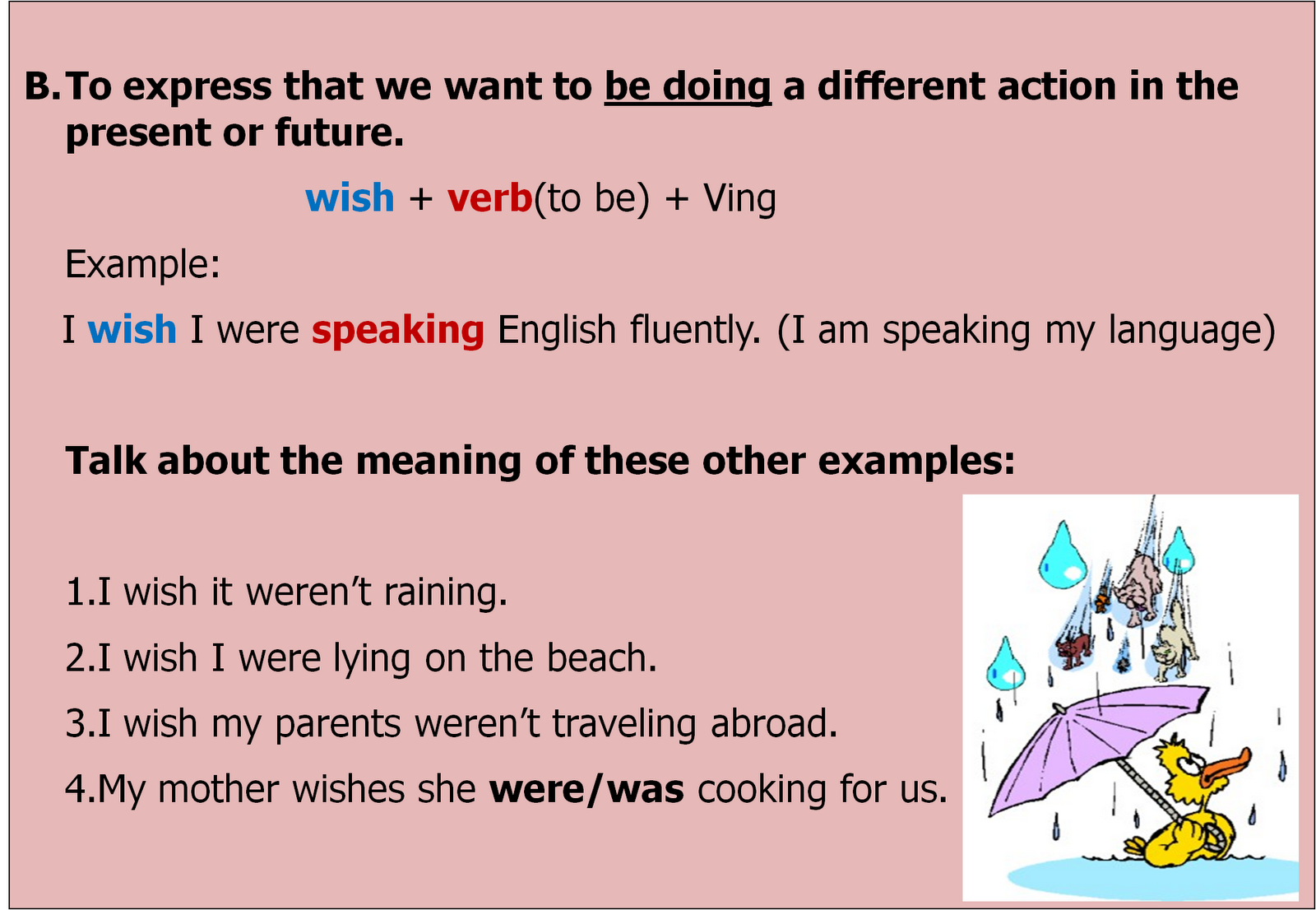 English Intermediate I: U8: More about wish